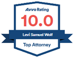 Avvo Rating 10.0 | Levi Samuel wolf | Top Attorney